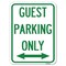 Signmission Guest Parking W/ Bidirectional Arrow Heavy-Gauge Alum Rust Proof Parking, 18" x 24", A-1824-23930 A-1824-23930 - alternate 1